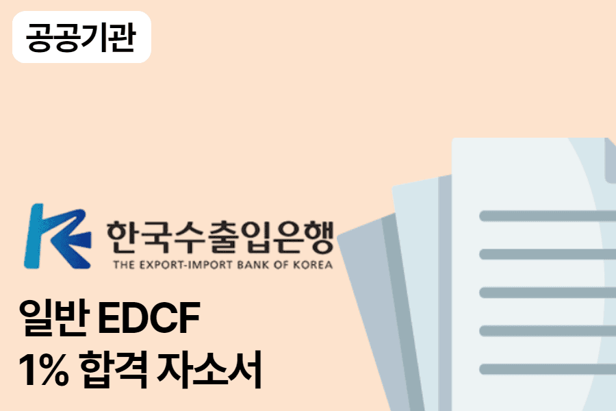수출입은행 일반 EDCF 합격 자소서